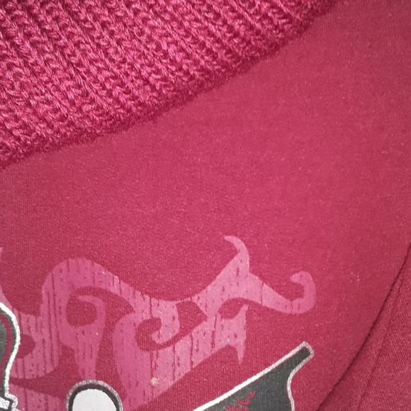 Burgundy Hooded Zip-up Jacket - Picture 4 of 4